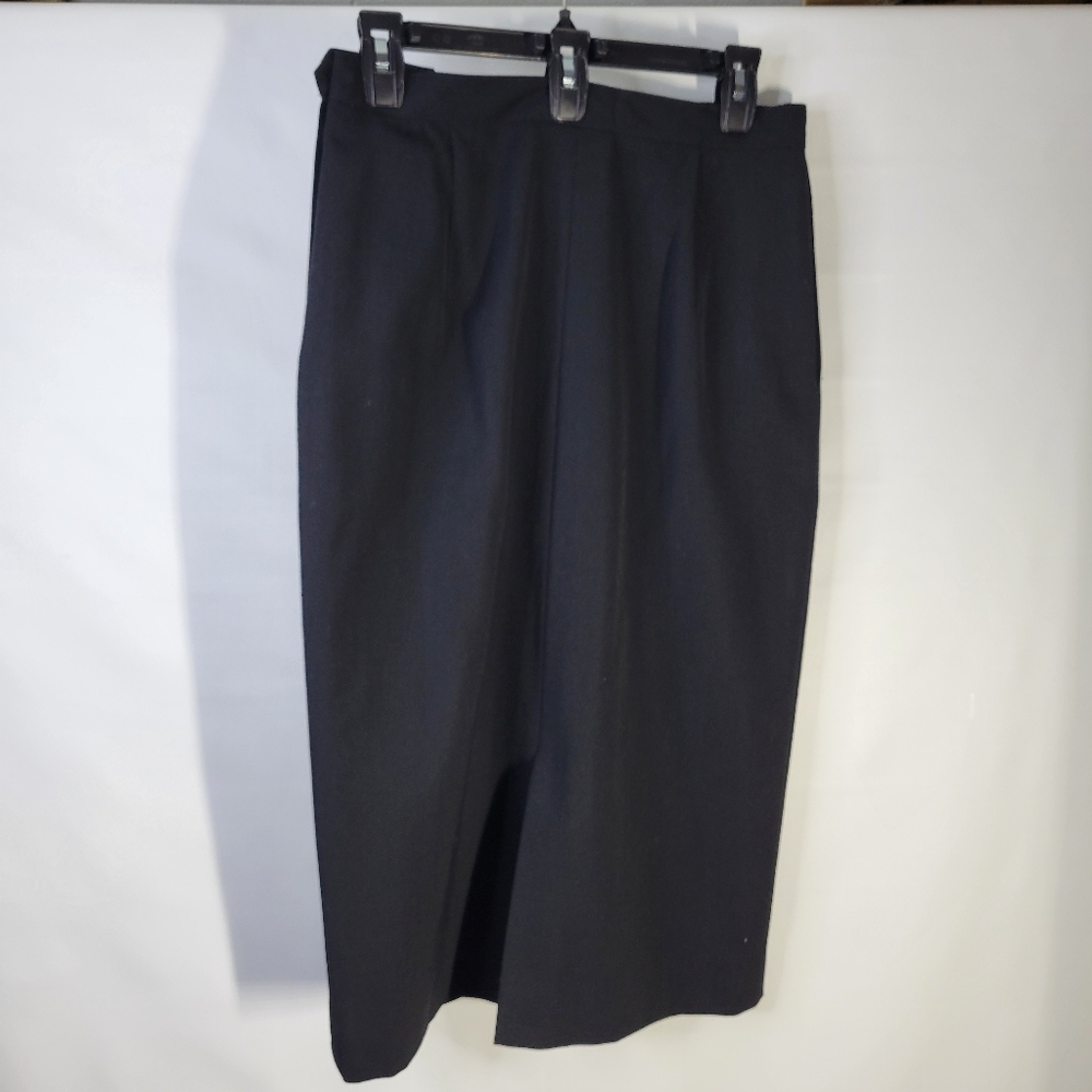 Womans Austin Reed Black 100% Wool Skirt Lined Size 10 - Picture 4 of 11